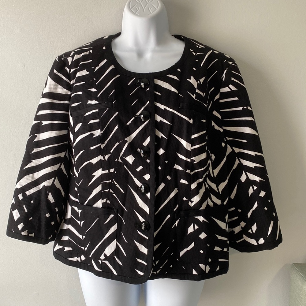 ⚡️Last days! East 5th Tropical Print Cropped Women's Blazer XL